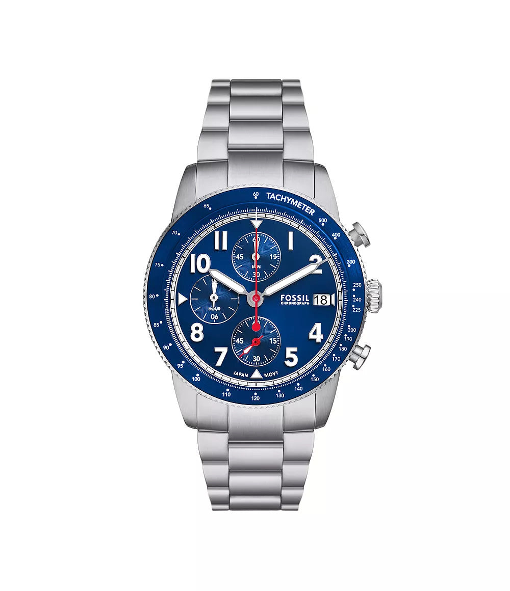 Fossil FS6047 Sport Tourer Stainless Steel Chronograph Watch