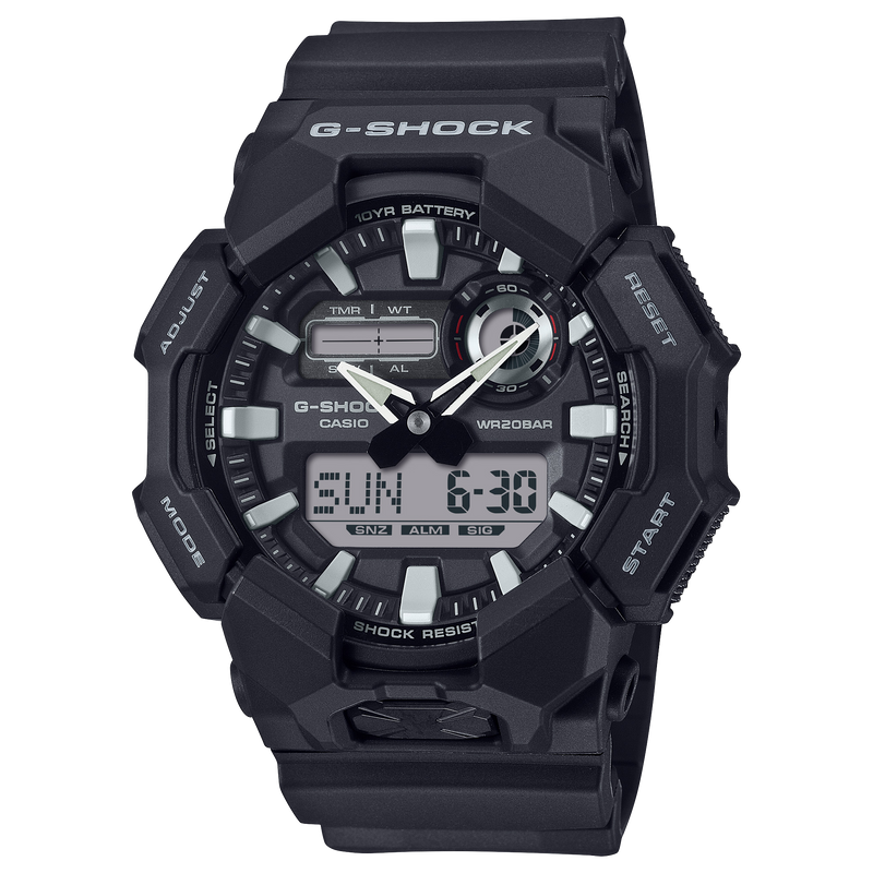 G-Shock Analog Digital Black Resin Band Watch GA010-1A