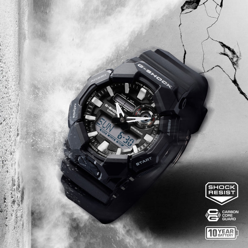 G-Shock Analog Digital Black Resin Band Watch GA010-1A