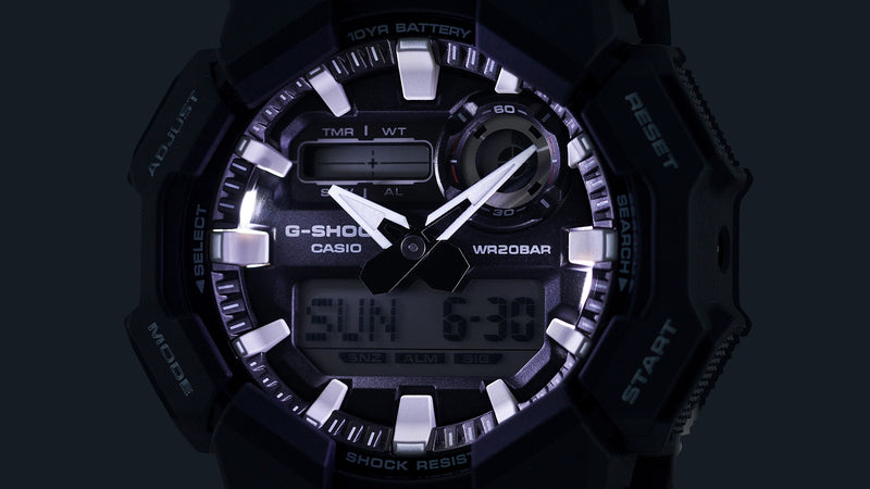 G-Shock Analog Digital Black Resin Band Watch GA010-1A