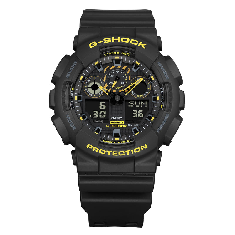 G-Shock Analog Digital Black & Yellow DUO Watch GA100CY-1A