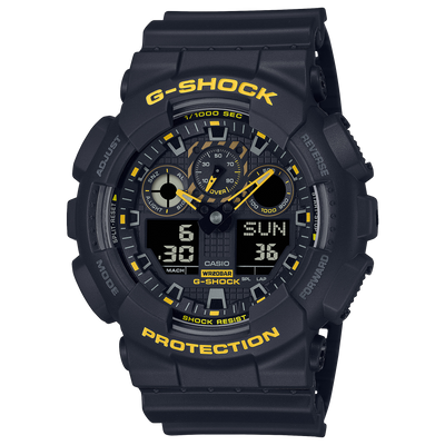 G-Shock Analog Digital Black & Yellow DUO Watch GA100CY-1A