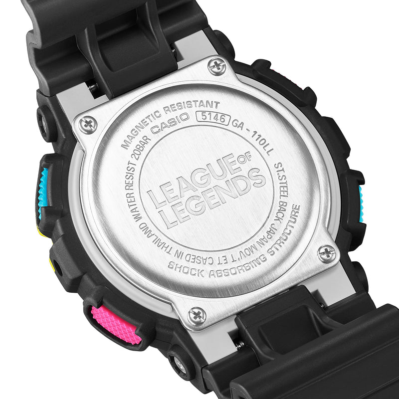 League of Legends Special Edition G-Shock GA110LL-1A Watch with Jinx Theme