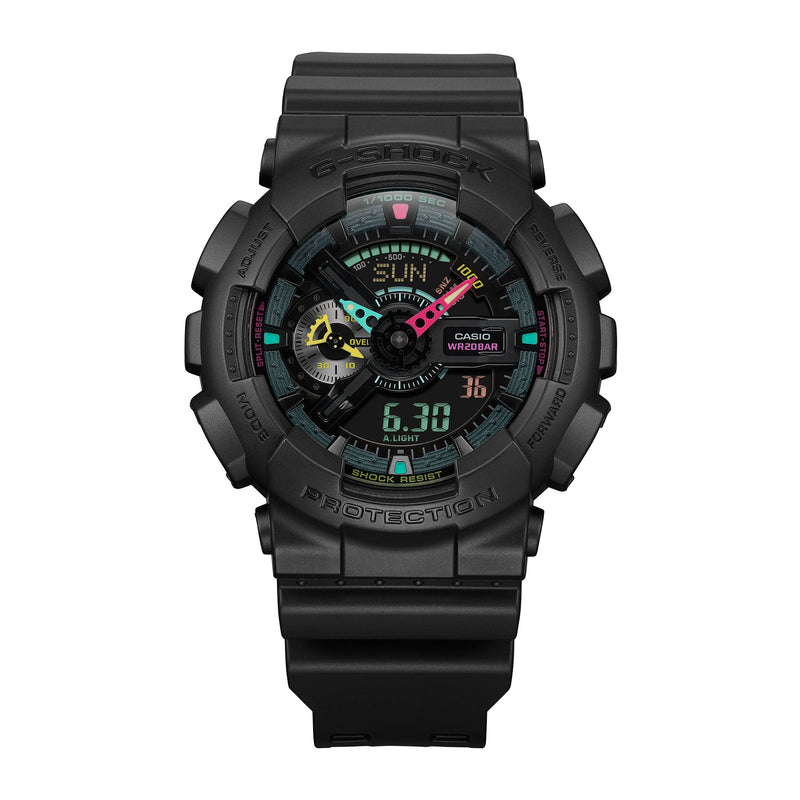 G-Shock Analog Digital Black Resin Band Watch GA110MF-1A