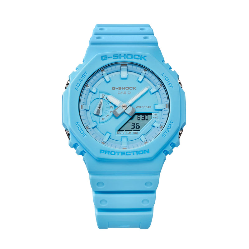 G-Shock Analog Digital DUO Gradation Blue Resin Band Watch GA2100-2A2