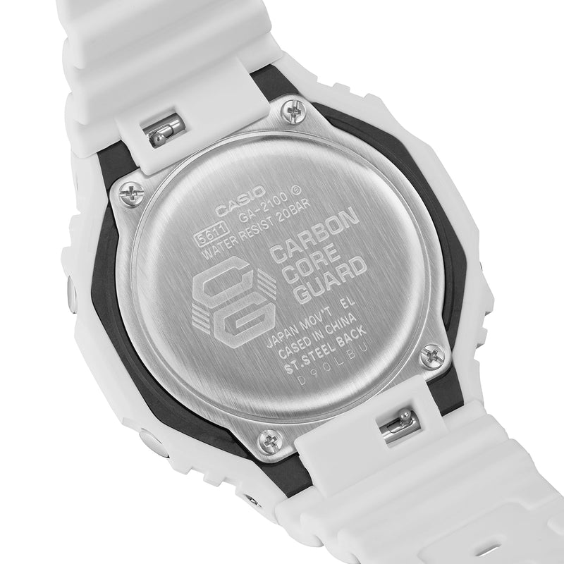 G-Shock CasiOak All White Watch GA2100-7A7