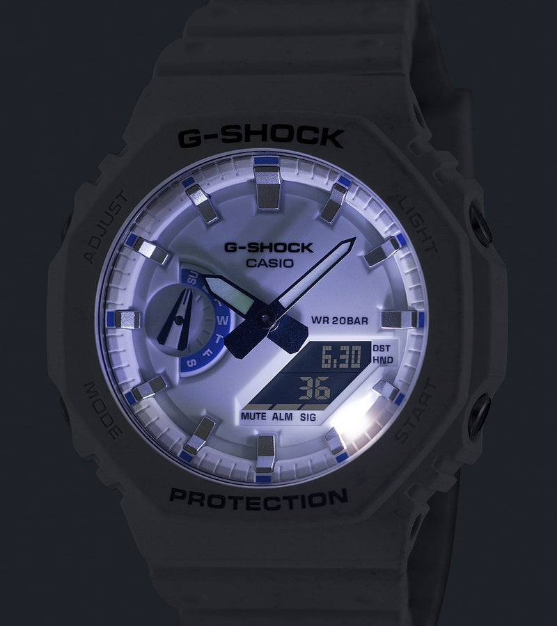 G-Shock Duo Sea of Star Glow White Resin Band Watch GA2100HDS-7A