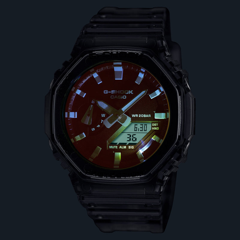 G-Shock Analog Digital Transparent Resin Band Watch GA2100TLS-8A