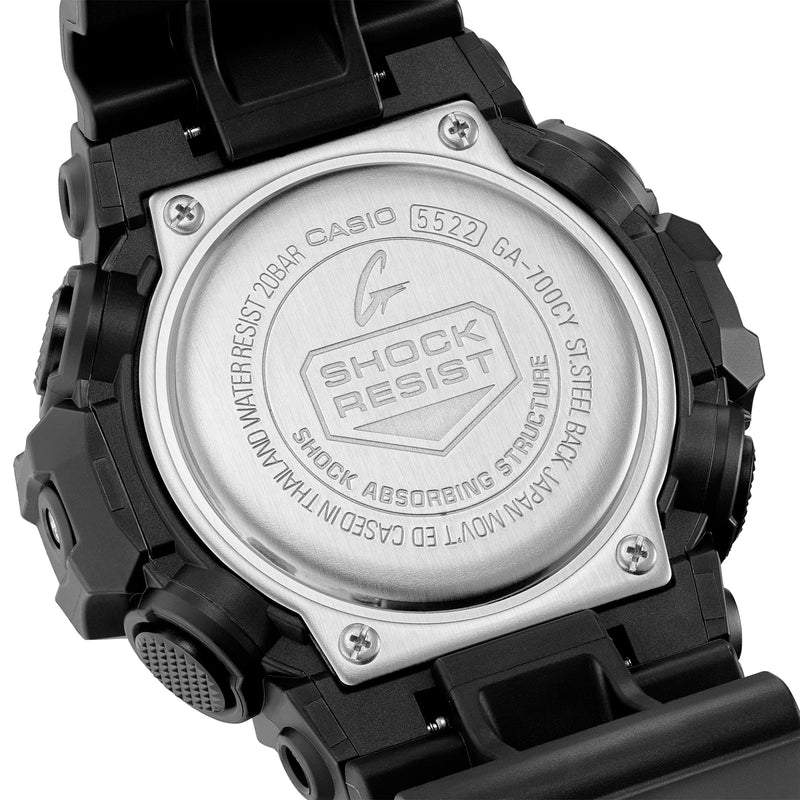 G-Shock Analog Digital Black Dial Resin Band Watch GA700CY-1A