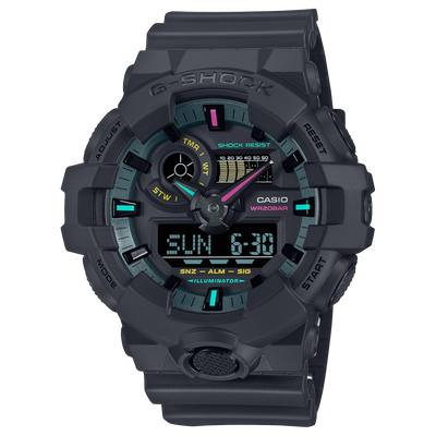 G-Shock Analog Digital Black Resin Band Watch GA700MF-1A