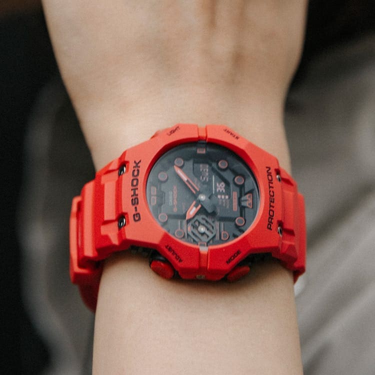 G-Shock Analog Digital Red Resin Band Watch GAB001-4A