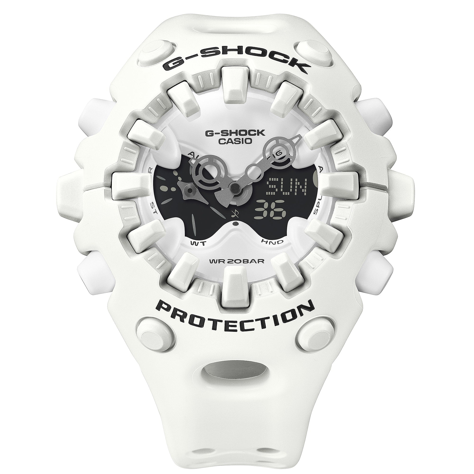 G-Shock Duo Analog Digital White Resin Band Watch GAV01-7A