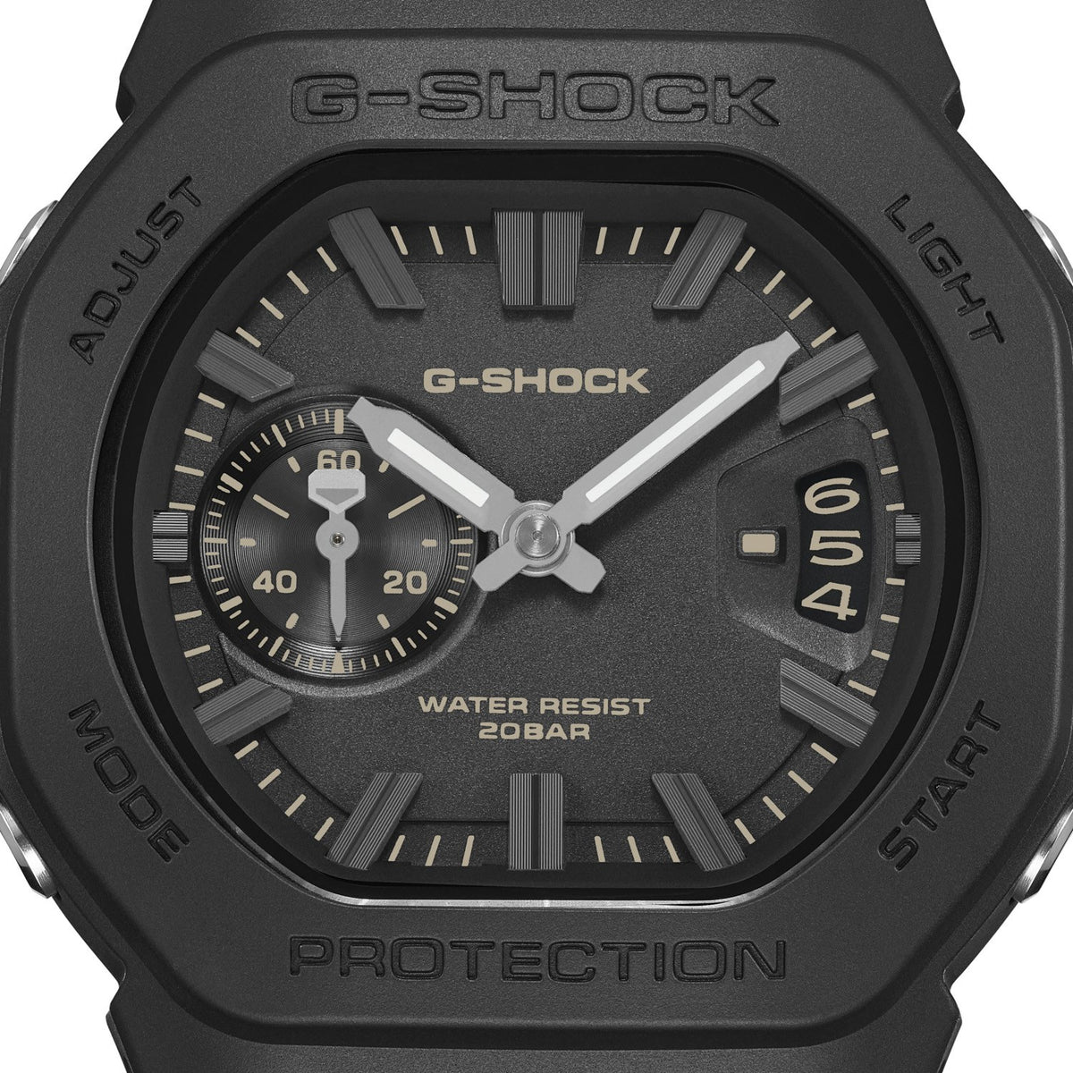 G-Shock 2500 Series Black GAC2500-1A analogue watch, product shot