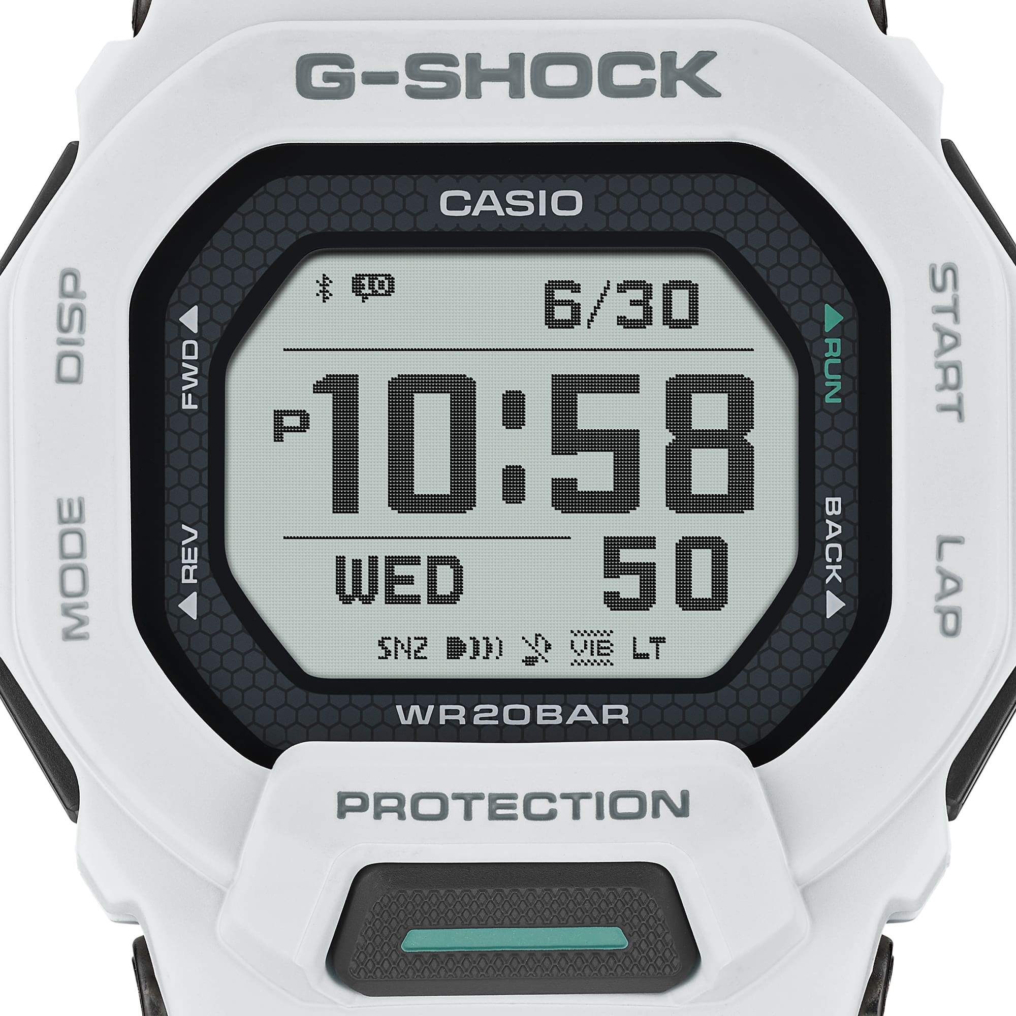 G-Shock Digital Squad White Resin Band Watch GBD200-7D