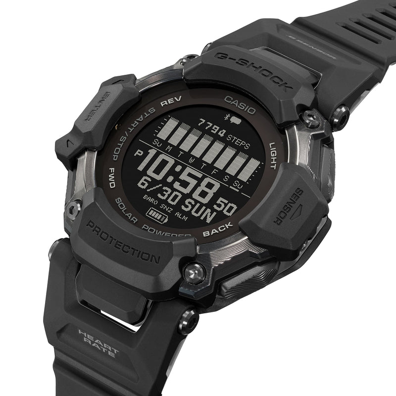 G-Shock Smart Heart Rate Black Resin Strap Watch GBDH2000-1B