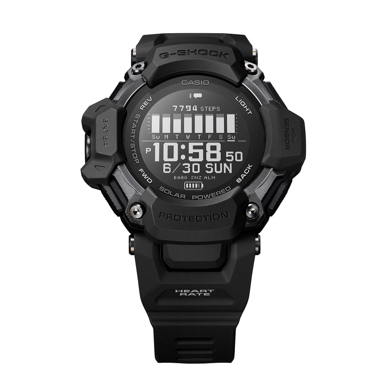 G-Shock Smart Heart Rate Black Resin Strap Watch GBDH2000-1B