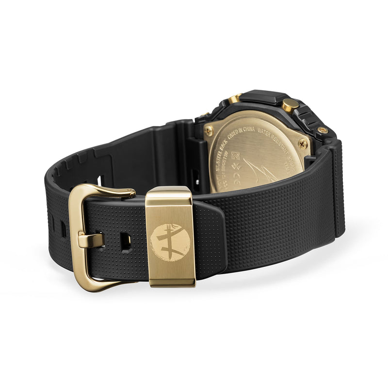 G-Shock G-Steel 2100 Series Gold Dial Black Resin Band Watch GBM2100RH-1A