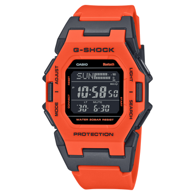 G-Shock Digital Black Dial Orange Resin Band Watch GDB500FL-4D