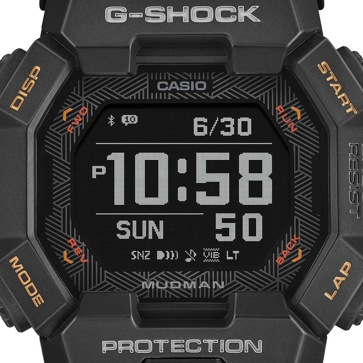 G-Shock Master of G Mudman Digital Yellow Resin Band Watch GDGB100-1A5