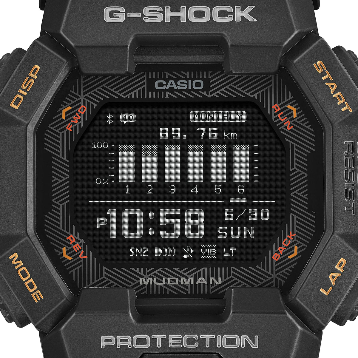 G-Shock Master of G Mudman Digital Yellow Resin Band Watch GDGB100-1A5