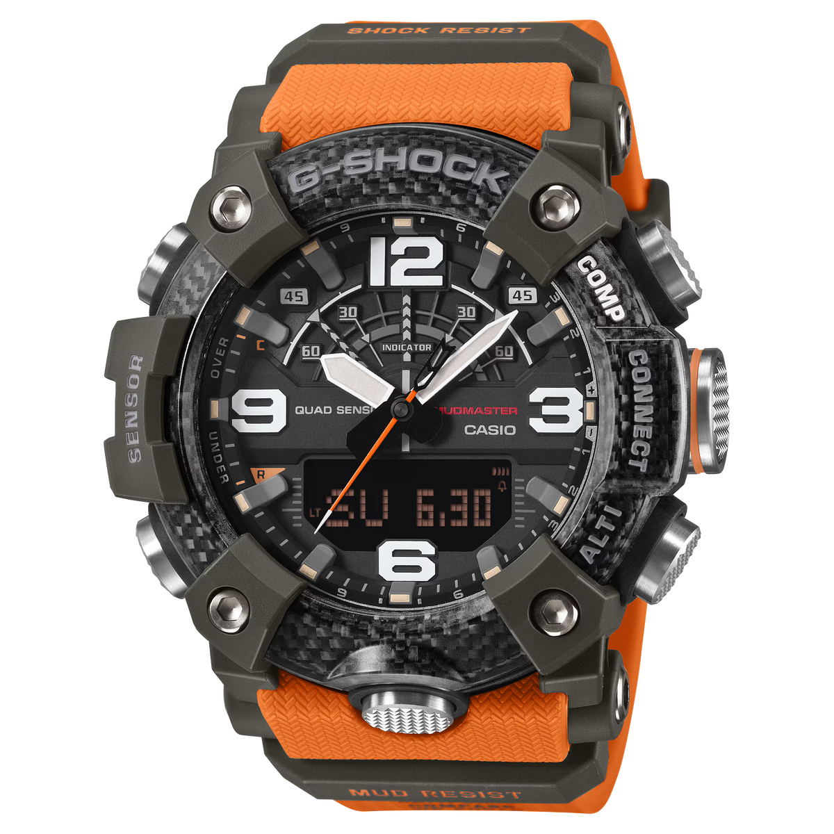G-Shock Master Of G Mudmaster Orange Rubber Band Watch GGB100X-1A9