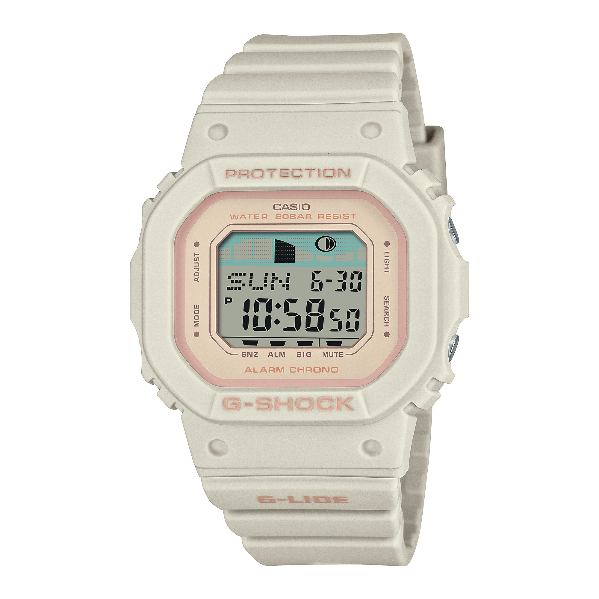G-Shock G-LIDE GLX-5600 Series White Resin Watch GLX-S5600-7D