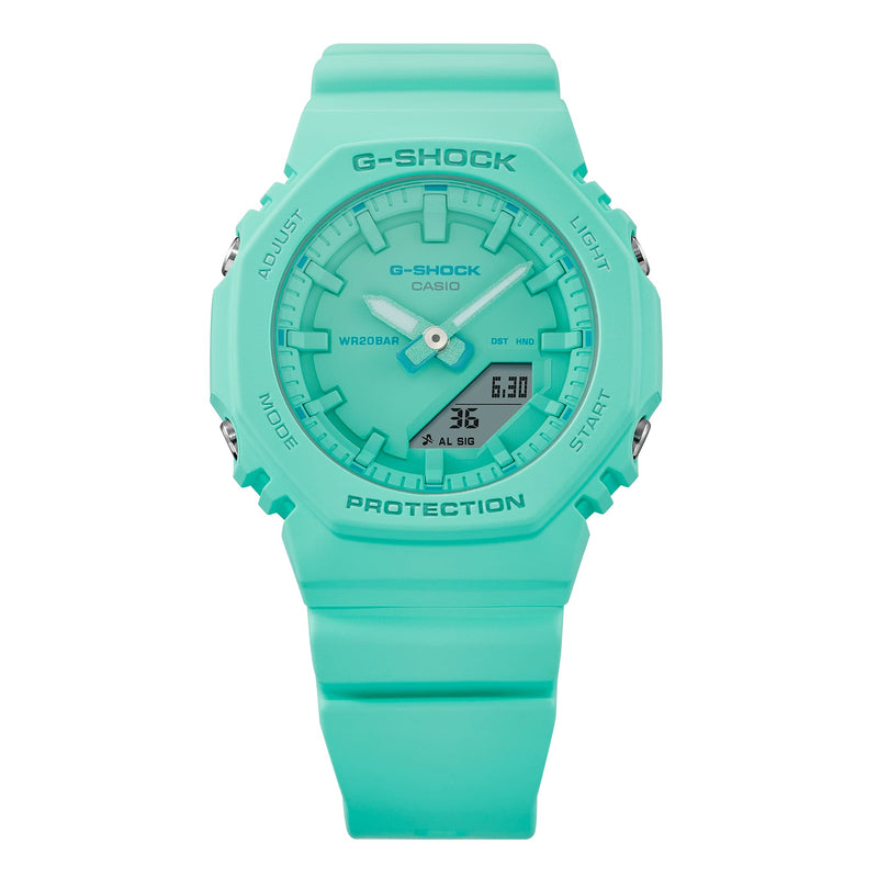 G-Shock Turquoise Resin Band Turquoise Dial Watch GMAP2100-2A