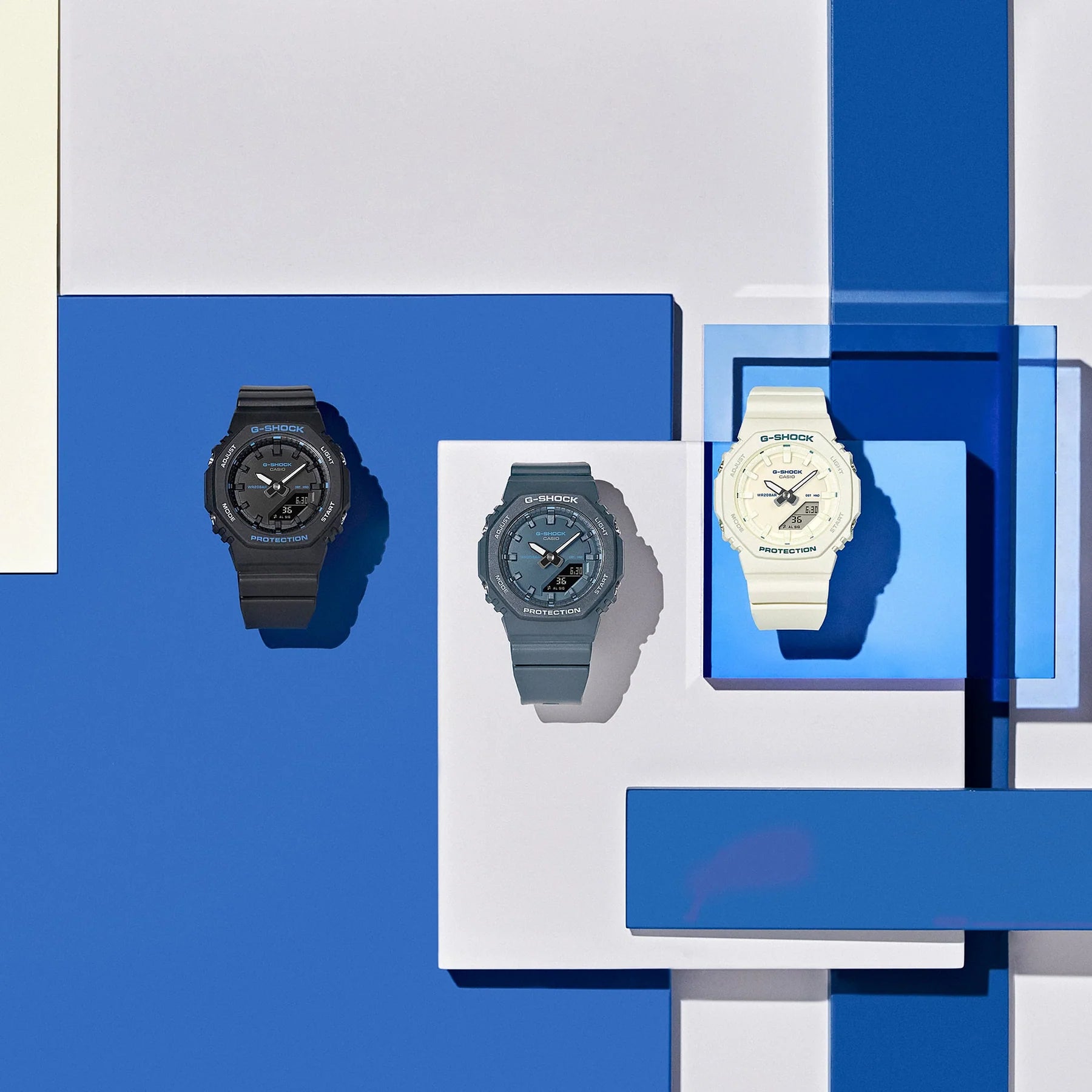 G-Shock Slim CasiOak Digital Navy Blue Watch GMAP2100BA-2A