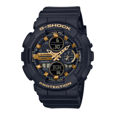 G-Shock Analog Digital DUO Mid Size Black Resin Band Watch GMAS140M-1A