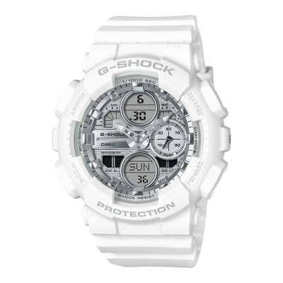 G-Shock Analog Digital White Resin Band Watch GMAS140VA-7A