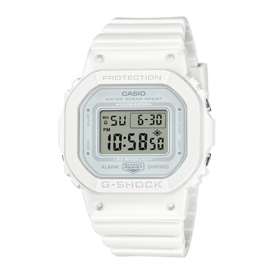 G-Shock Mid Digital White Resin Band Watch GMDS5600BA-7D