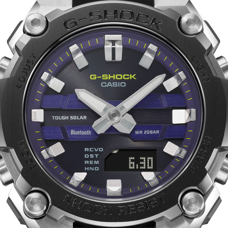 G-Shock DUO G-Steel Mid Thin Black Resin Band Watch GSTB600A-1A6