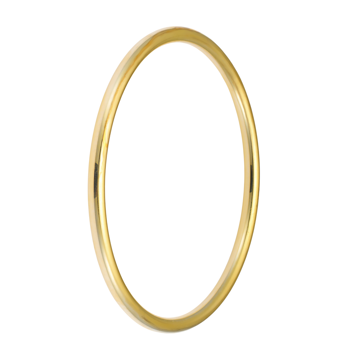 Gold Vermeil Icon 14k Gold Vermeil Plain Thick Bangle 63mm GVB0006Y GVB0006Y view 4
