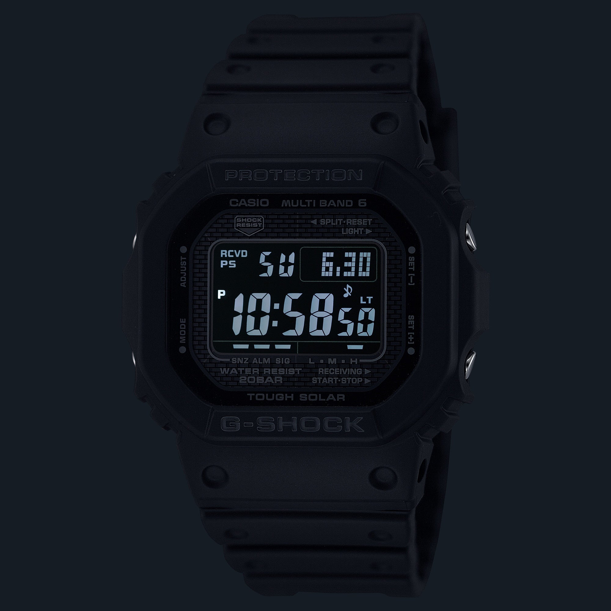 G-Shock Digital Black Resin Band Watch GW-5000HS-1D