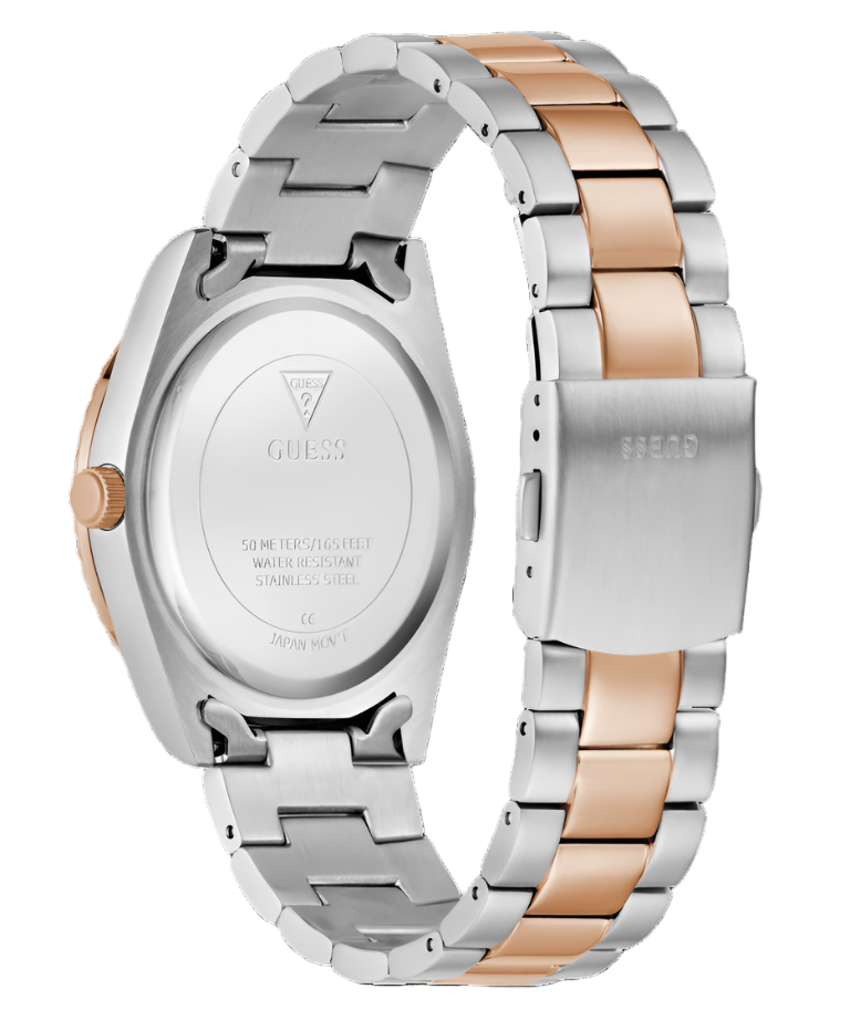 Guess CONNOISSEUR Silver Dial Two Tone Stainless Steel Watch GW0265G13