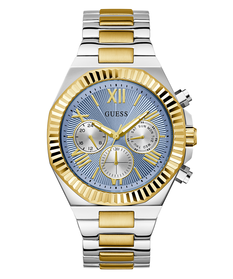 Guess Equity Mens Two-Tone Multi-function Watch GW0703G3