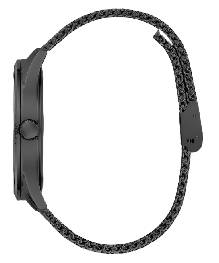 Guess Reputation Black Dial Black Tone Analog Watch GW0710G3