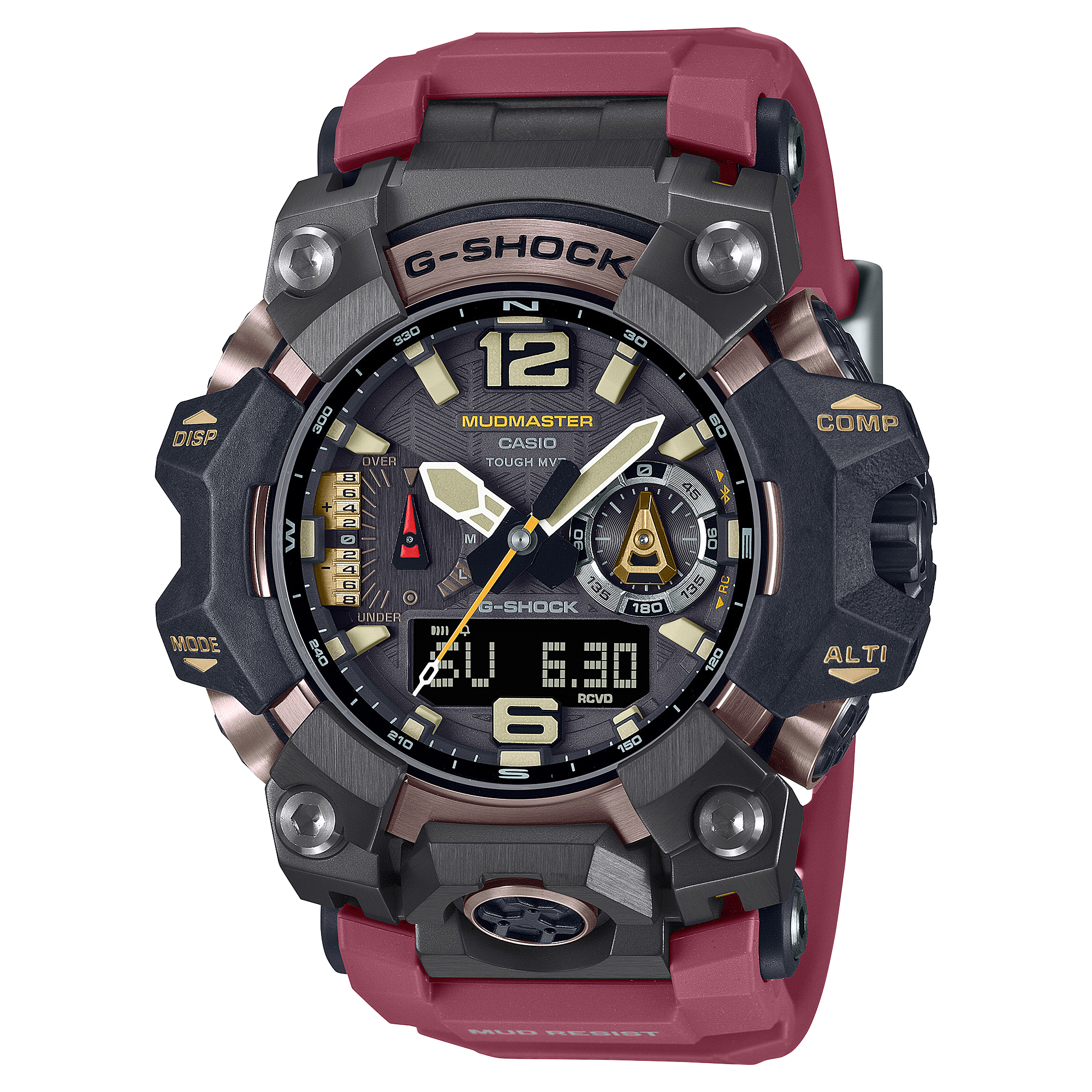 G-Shock Master of G Mudmaster Adventure Watch with Red Resin Band GWGB1000-1A4