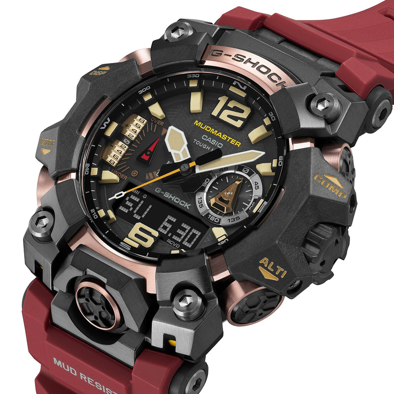 G-Shock Master of G Mudmaster Adventure Watch with Red Resin Band GWGB1000-1A4