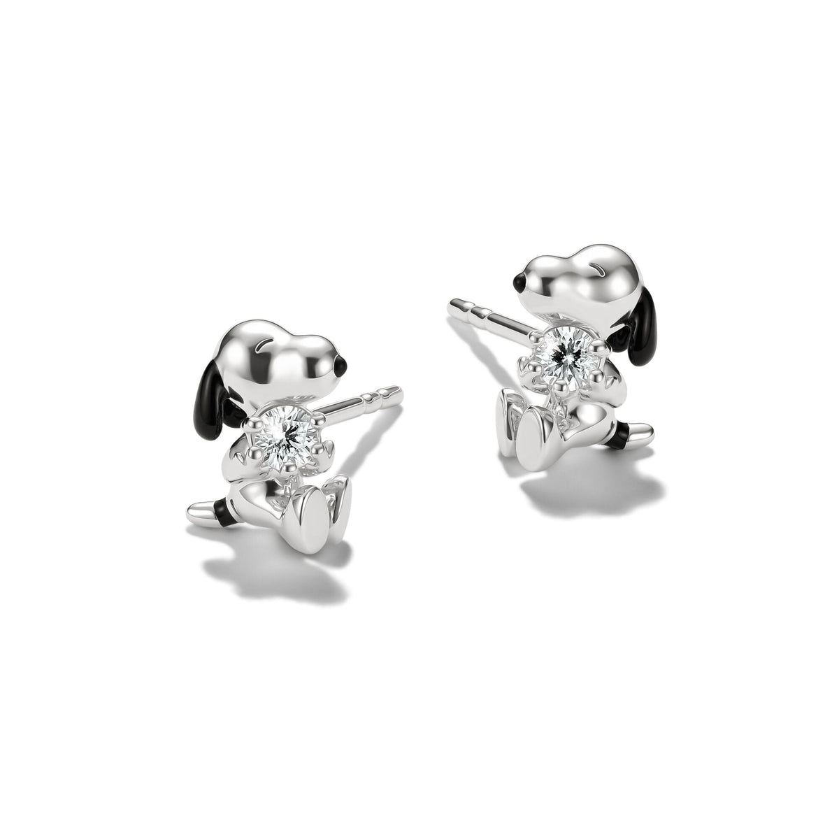 Thomas Sabo Snoopy Stud Earrings White Zirconia