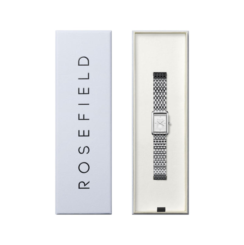 Rosefield Heirloom White Dial Steel  Silver Watch HWSSS-H02