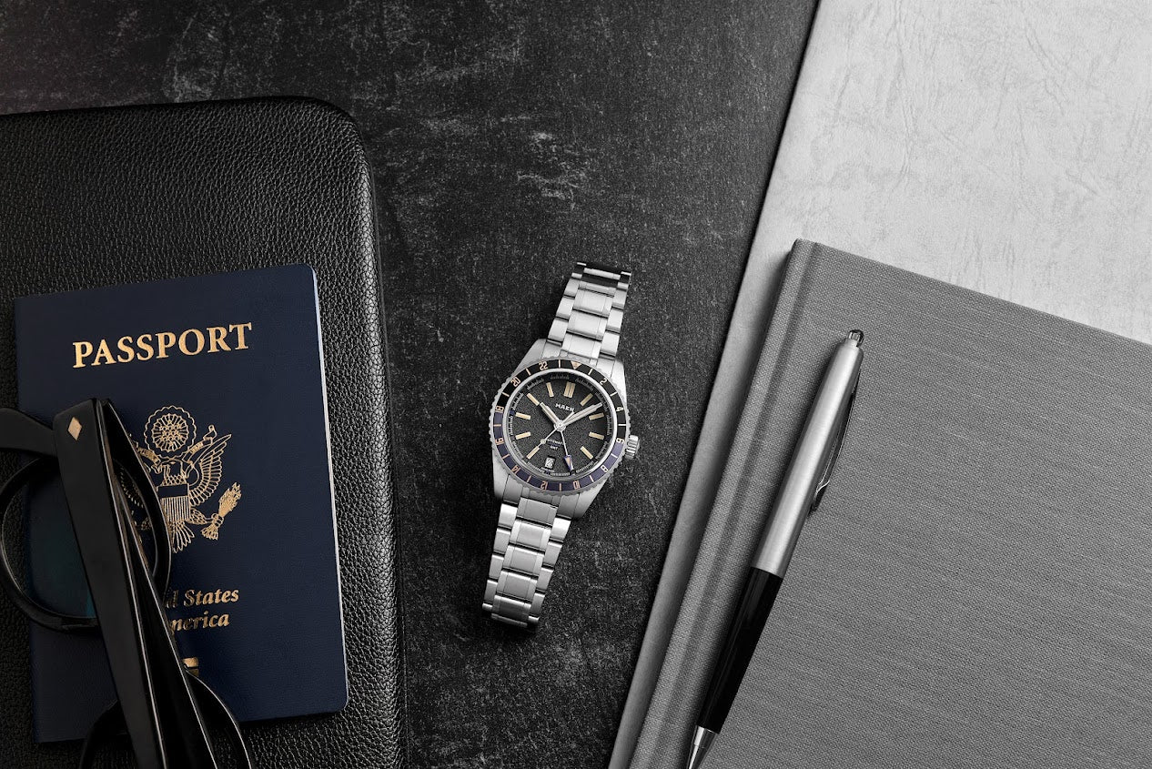 MAEN Hudson 38 GMT MKII Blue Dial Automatic Watch M1.3.5