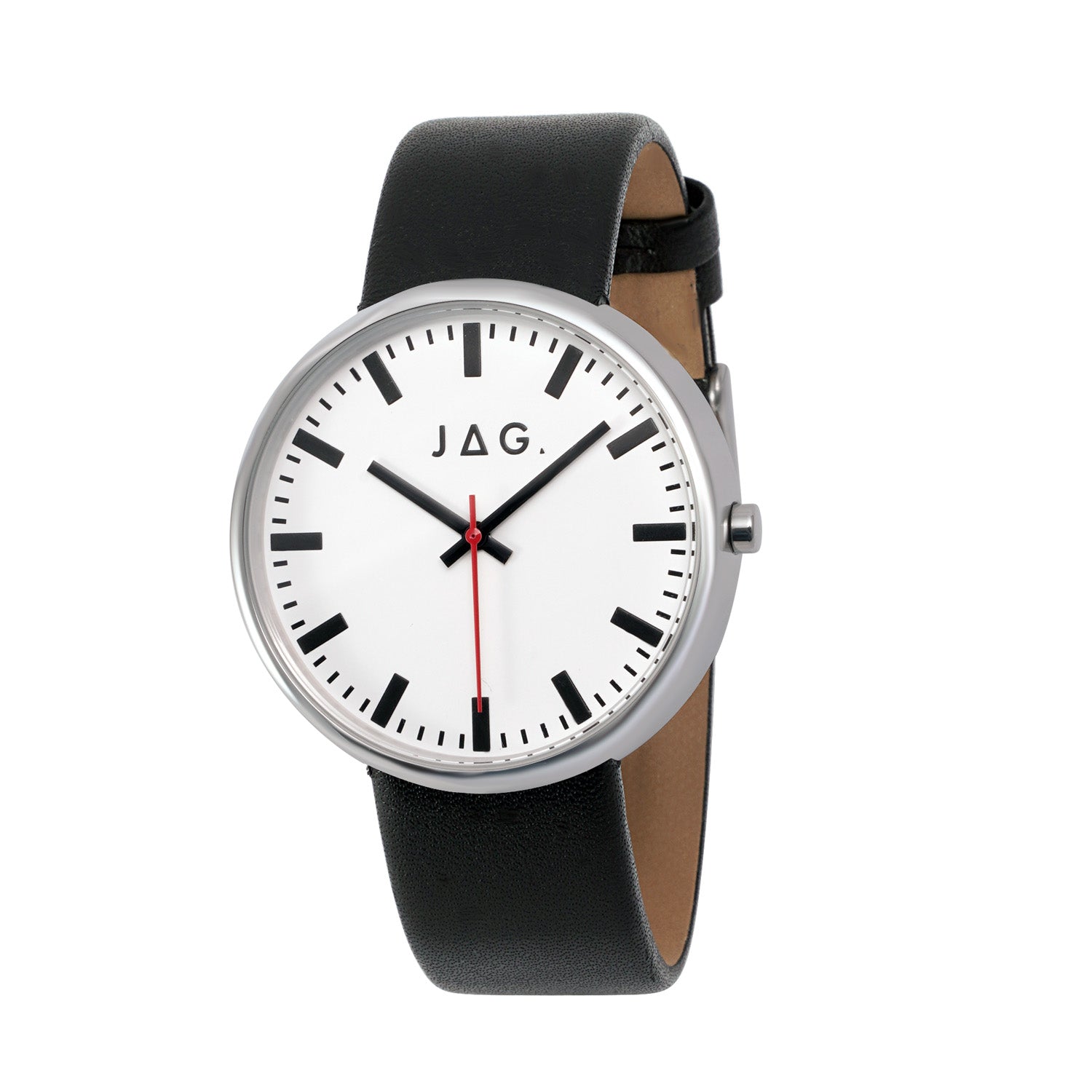 Jag Glebe Silver Stainless Steel 42mm Mens Watch Modern Classic