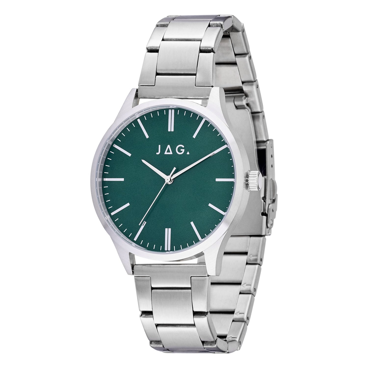 Jag Malcom II Silver Stainless Steel 44mm Men's Watch 2024