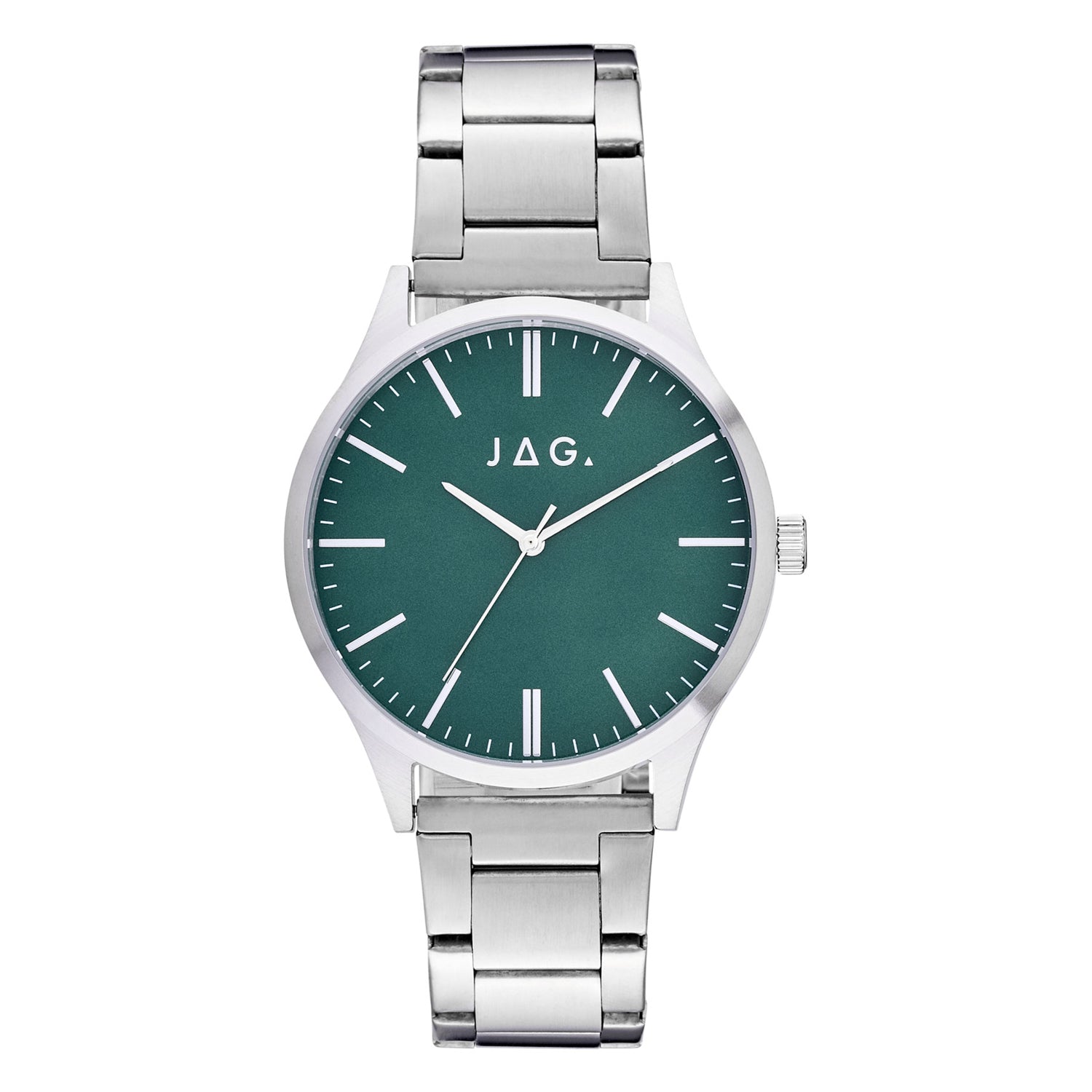 Jag Malcom II Silver Stainless Steel 44mm Men's Watch 2024
