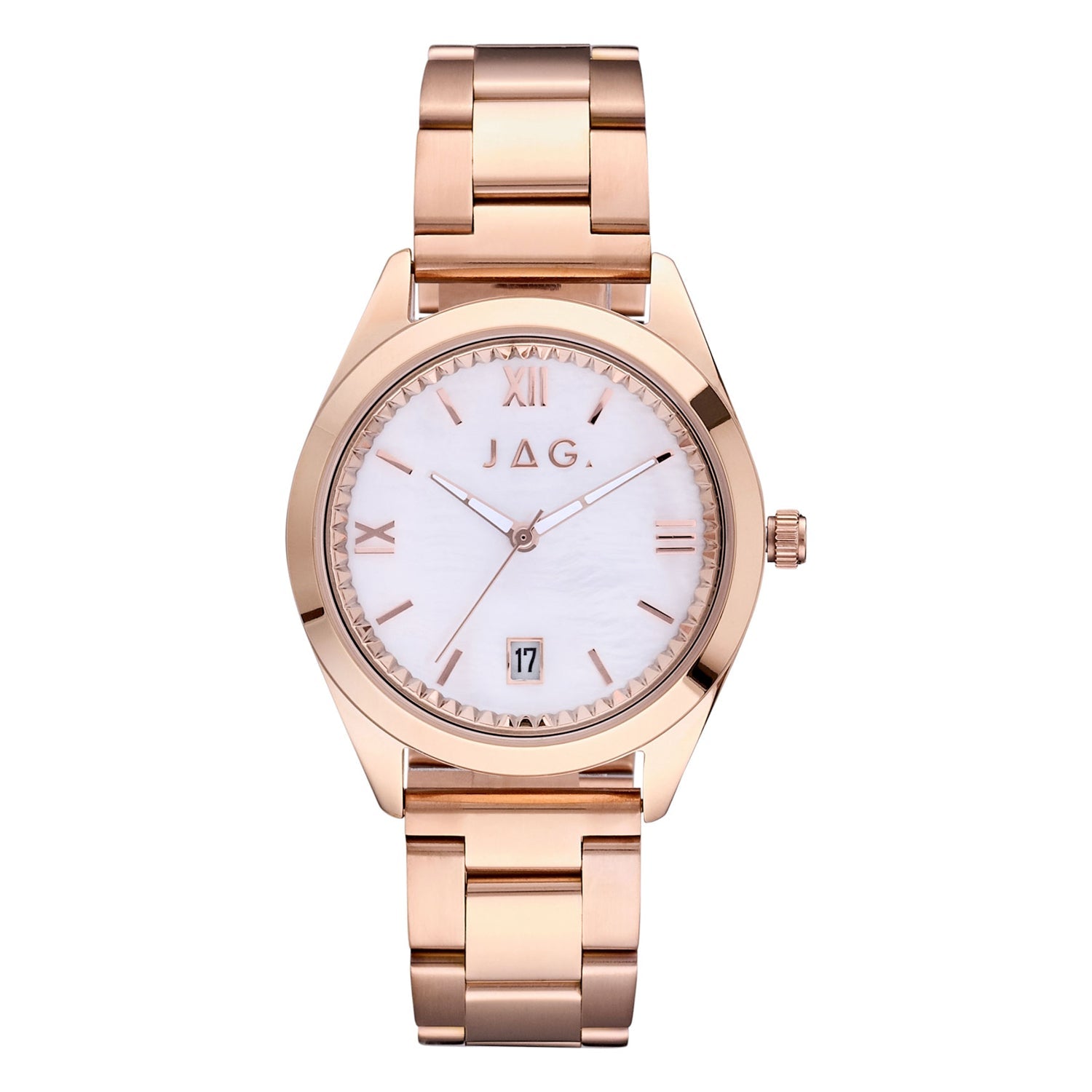 Jag Finley Rose Gold Stainless Steel Watch 36mm for Women