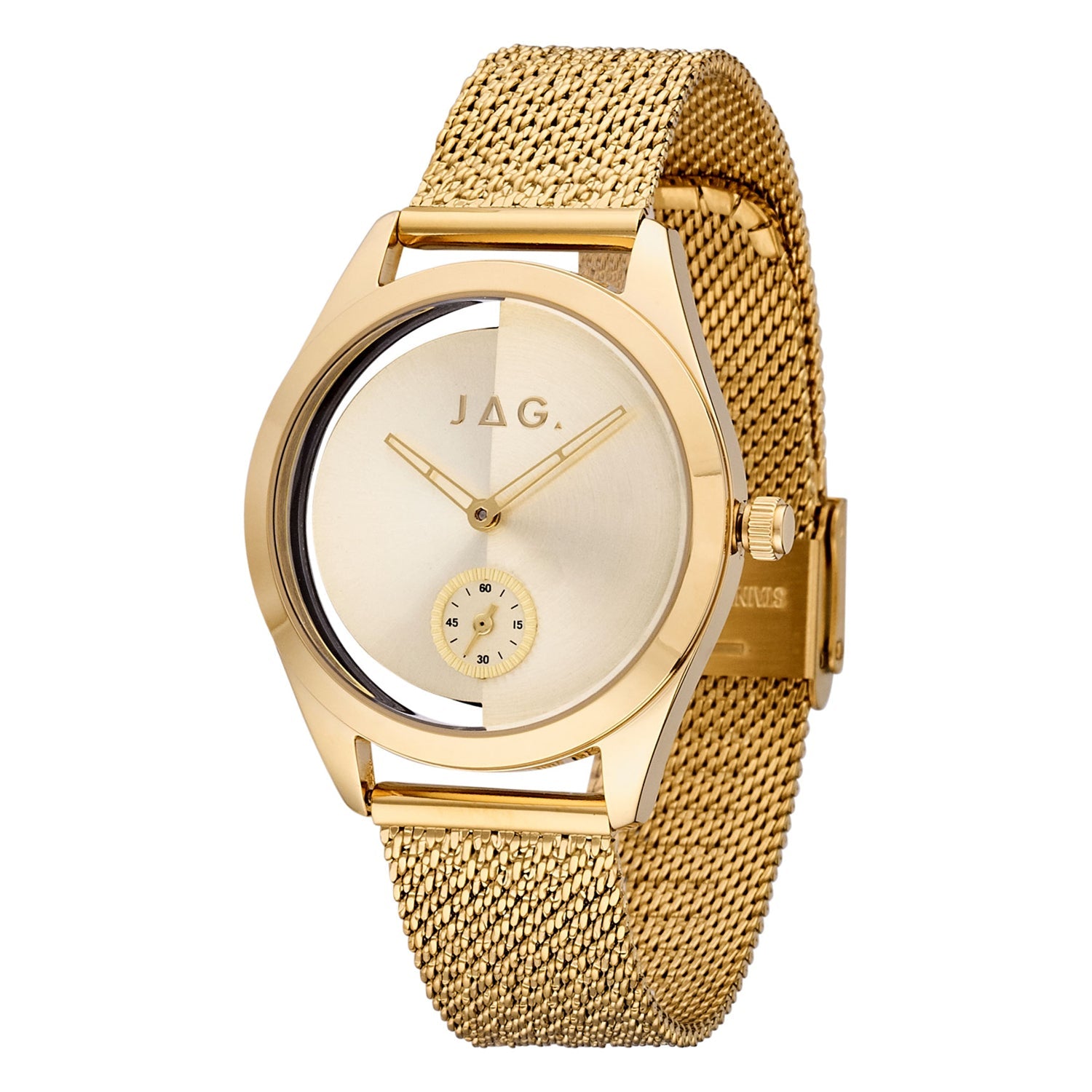 Jag Harrow Gold Stainless Steel Watch 36mm Elegant Women’s Timepiece