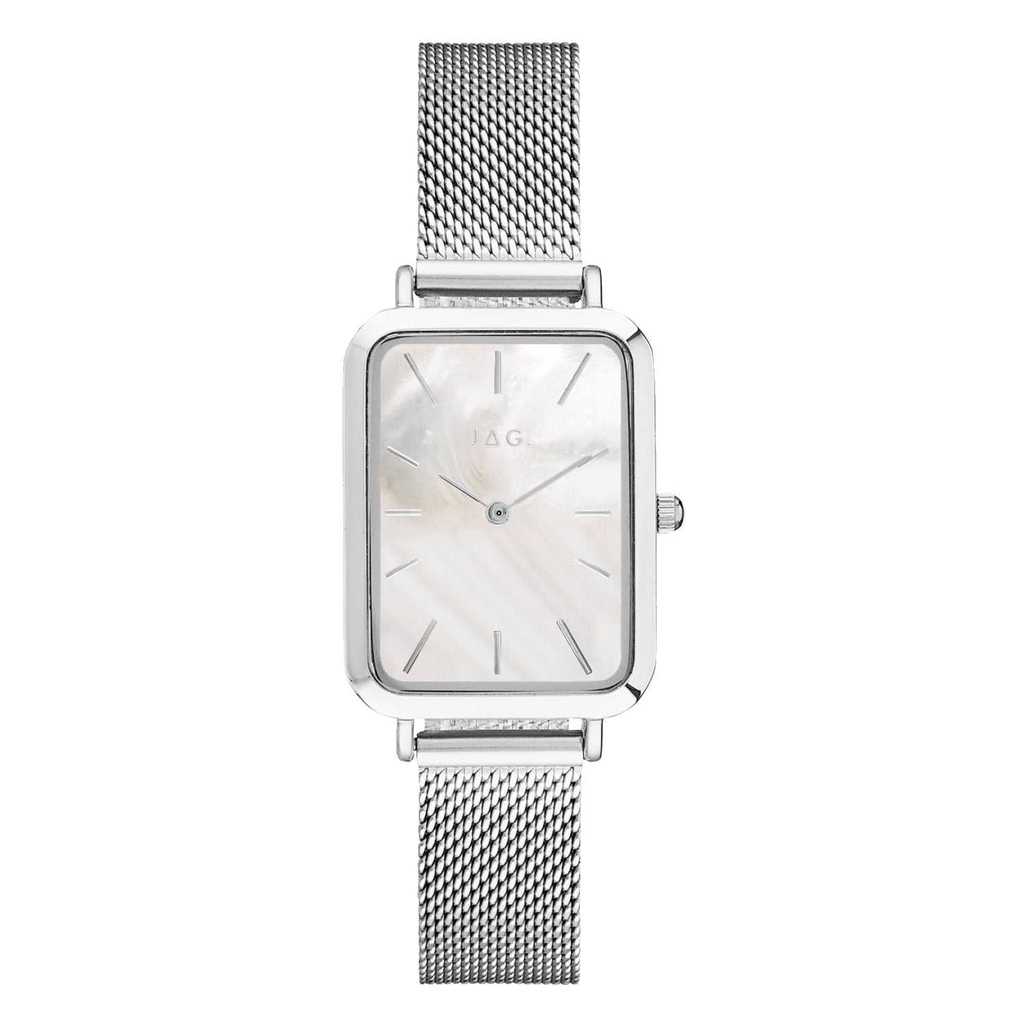 Jag Orana Silver Alloy 34mm Watch Elegant Everyday Timepiece