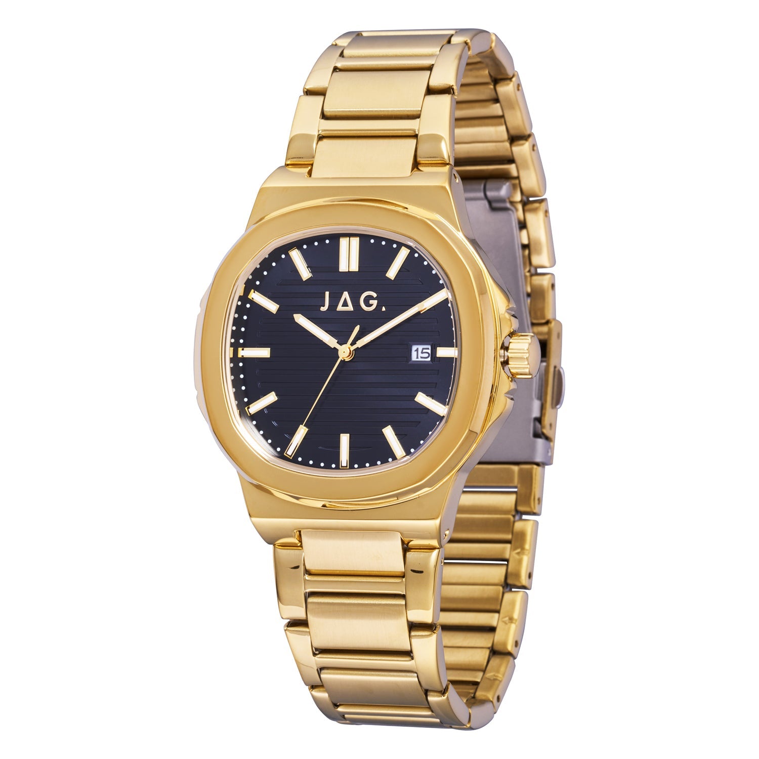 Jag Eaton Gold Alloy 42mm Mens Watch Sophisticated Australian Design