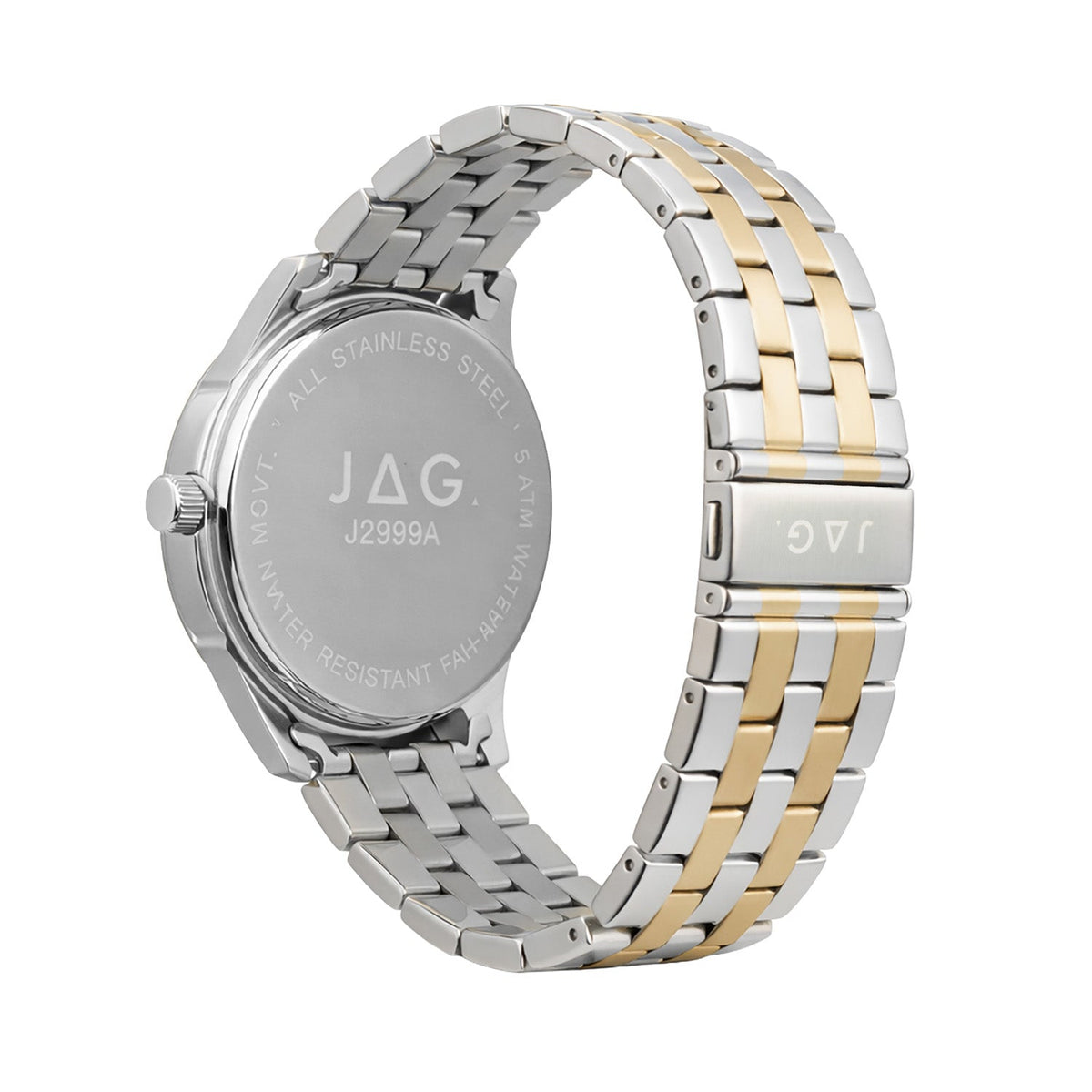 JAG William Mens Blue Dial Ips 44mm Two-Tone Watch J2999A